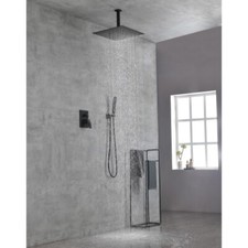 KA Shower System Combo Set with Handheld and 16"Shower head，Ceiling Mounted