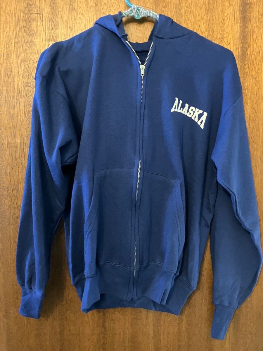 その他 TEN ALASK ZIP NAVY L Vintage Alaska Hoodie Zip sweatshirt w/long sleeves in Navy