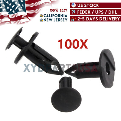 100pcs for HONDA TRX 400 EX 400EX 300EX TRX450R PLASTIC Fender Clips Body Rivets