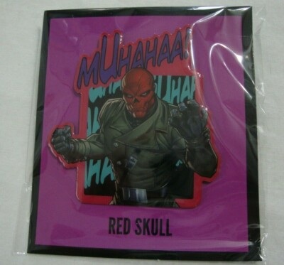 Red Skull Large Enamel Pin Hail Hydra Muhahaa Evil Laugh Marvel MCU Loot Crate