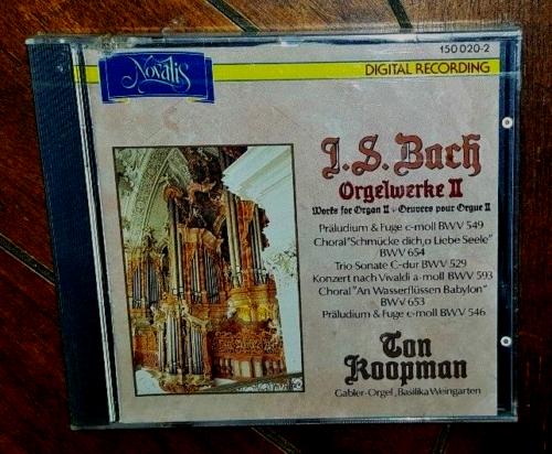 Bach Works For Organ II by Ton Koopman (CD, 1988, Novalis) Free Shipping! - 第 1/2 張圖片