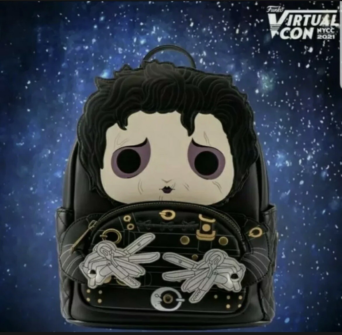 NWT Loungefly NYCC Virtual Con 2021 Edward Scissorhands Mini Backpack Edward Scissorhands Topiary Mini-Backpack main image 2