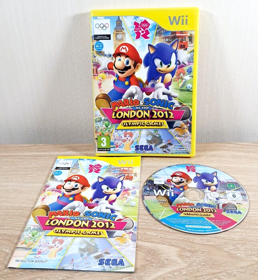 Mario & Sonic at the London 2012 Olympic games Nintendo Wii. Pal region.