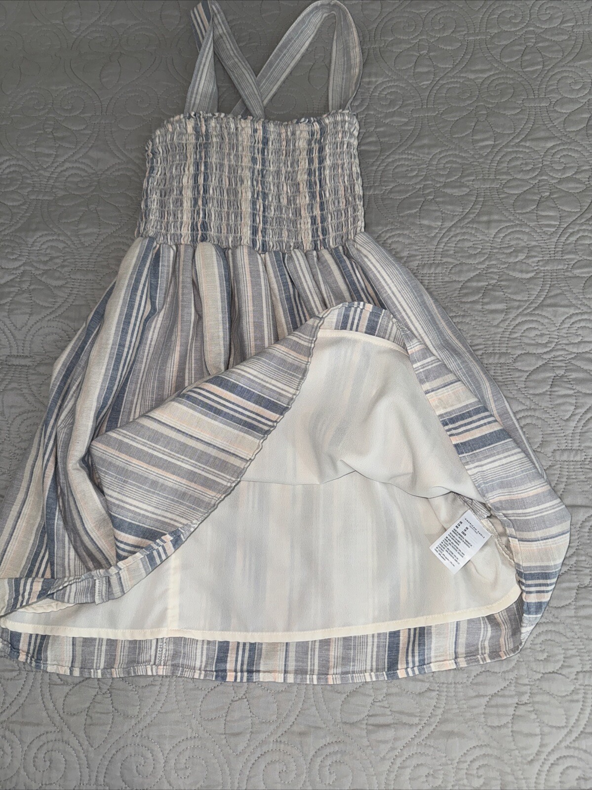 American Eagle Multi Colored Cross Back Stripe Mi… - image 3