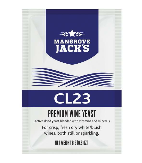 Wine Yeast CL23 Mangrove Jacks 8g Active Dried Yeast for Home Brew Wine Making