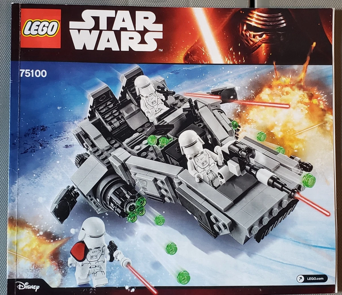 LEGO 75100 Star First Order Snow USED Complete W/Minifigs and Book 673419231275 | eBay