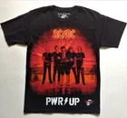 AC/DC T-Shirt RARE Embroidered Logo Back Black Highway Angus Malcolm Young Rock