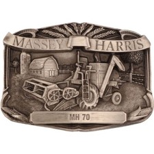 New Massey Harris MH 70 Tractor Ferguson Farmer Farming NOS Vintage Belt Buckle