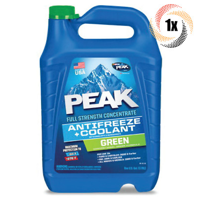 1x Bottle Peak Car Antifreeze + Coolant Green | Full Strength | 1 Gallon