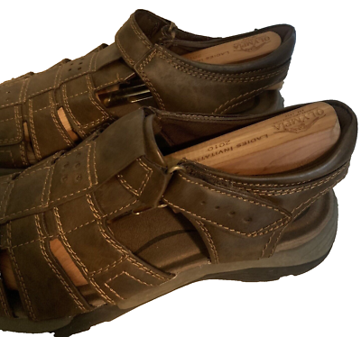 EARTH SPIRIT Fisherman Sandals Brown Leather Comfortable  display picture 1