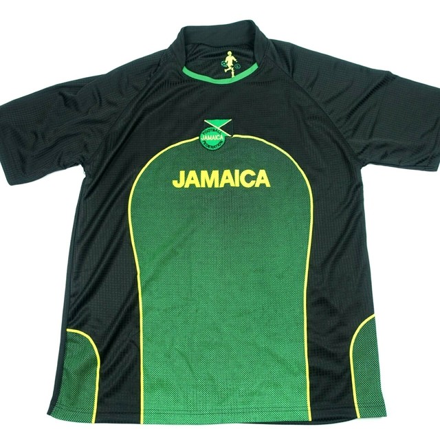 JAMAICA FOOTBALL FEDERATION #10 SOCCER BLACK MEDIUM JERSEY | eBay