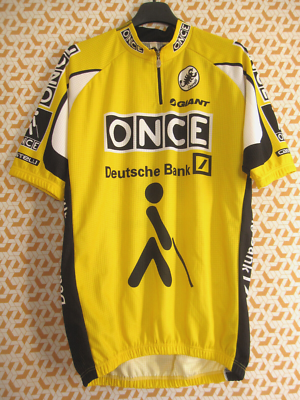 Maillot cycliste ONCE Castelli Giant Jaune 1998 Jersey cycling Vintage - XXL
