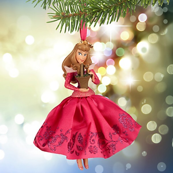 Disney Store 2015 AURORA Christmas Tree Ornament Collectible Sleeping