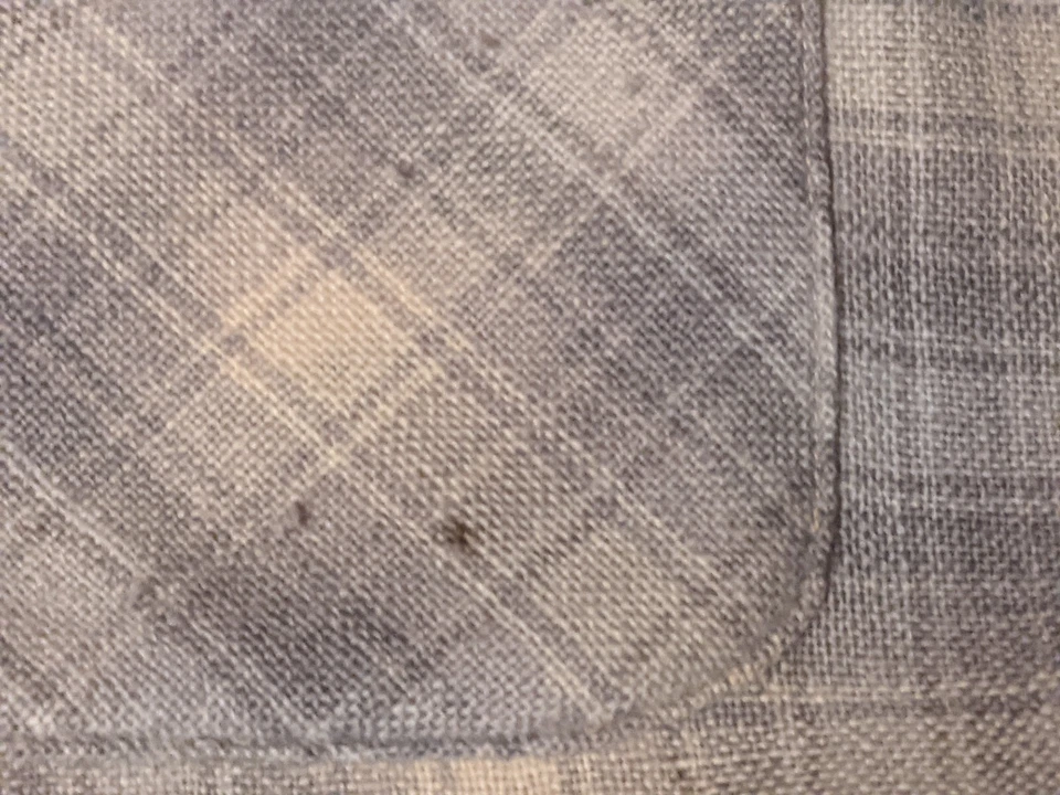 VinTagE 1950's LEVI WOOL PLAID SHIRT XL Green Yellow Gray - Image 4 of 4