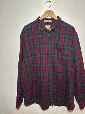 L L Bean mens plaid flannel shirt xl, Super Comfy! ~ EUC ~ Long Sleeve XL