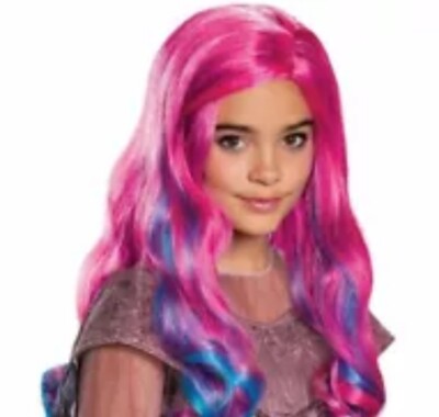 Disguise Audrey Descendants 3 Girls Polypropylene, Wig Standard, Pink Blue