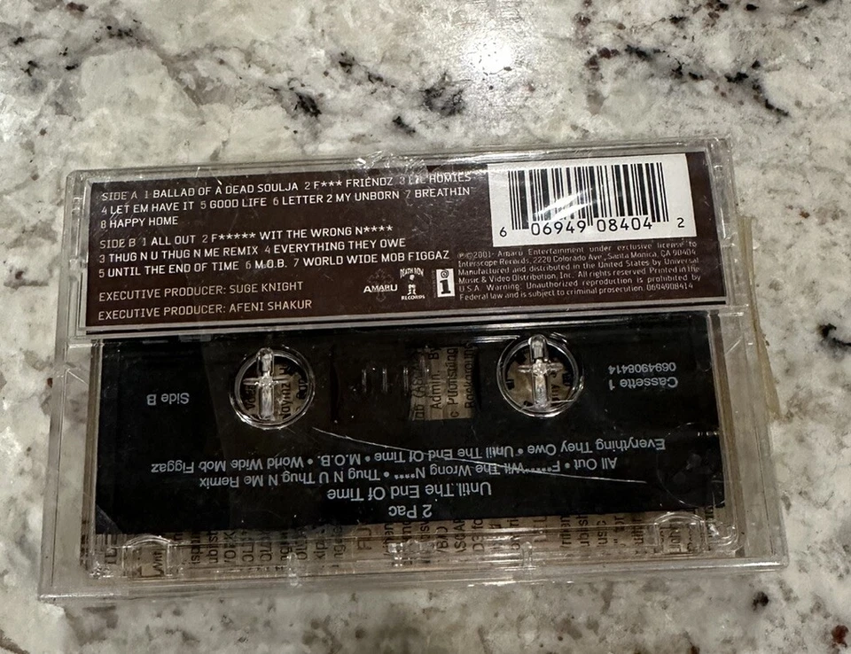 NEW 😎 2Pac Tupac Until The End Of Time Cassette Tape 1 2001 Rap Hip Hop rare - Image 2 of 4
