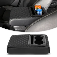 Car Center Console Armrest Pillow Auto Armrest Box Cushion Pad with Cup Holder