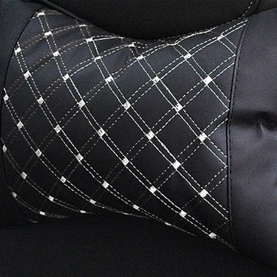 Car Head Pillow Neck Rest Pad Headrest Cushion Pillows (white Line)