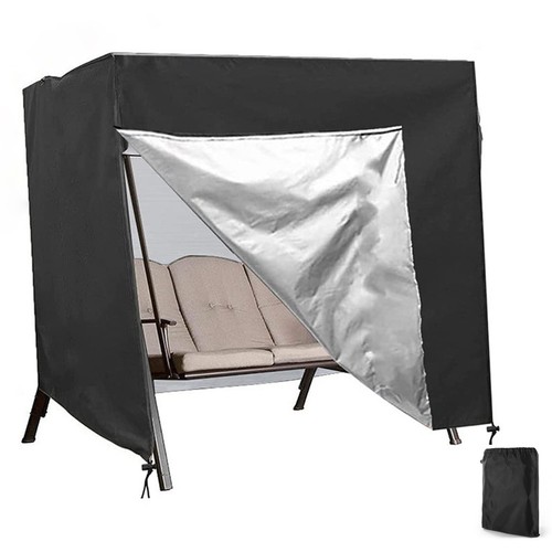 3 Seater Garden Swing Patio Swings Chair Cover, Windproof and Anti Sunshine UK - Picture 2 of 13