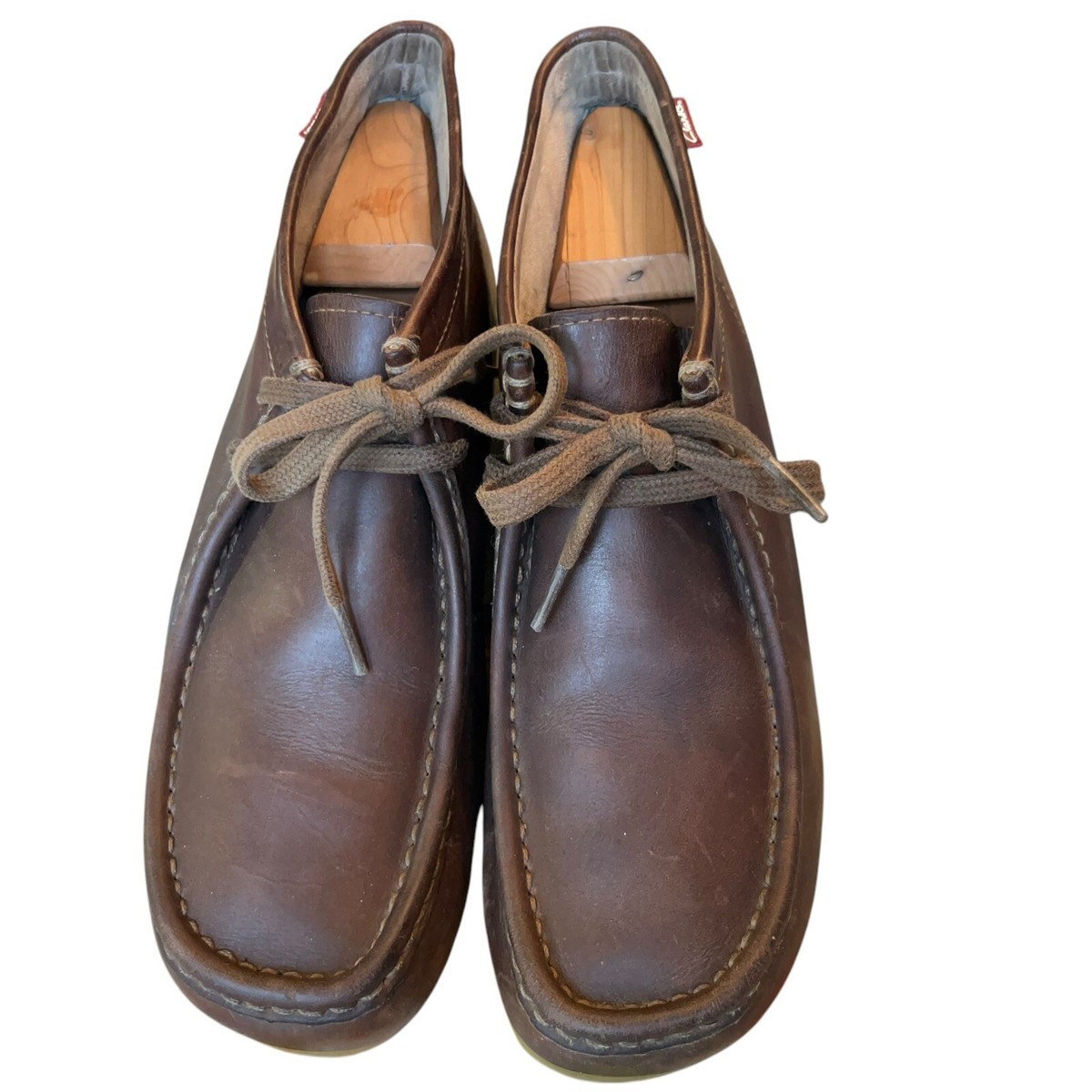 Clarks Wallabees Brown Oiled Leather Chukka Desert Boot Shoes Mens 10 M Casual Clarks Men main image 3