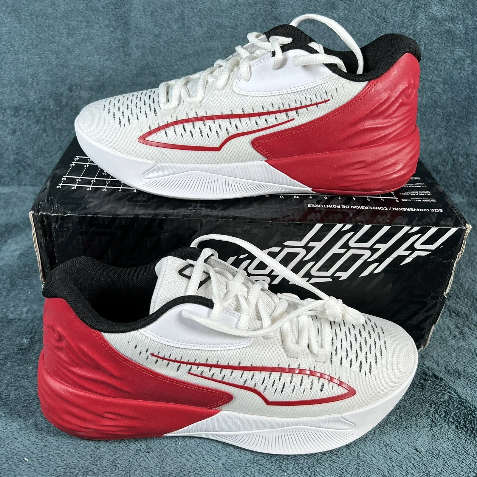 Scarpe da ginnastica Puma Stewie 1 squadra basket rosso bianco donna taglia 8