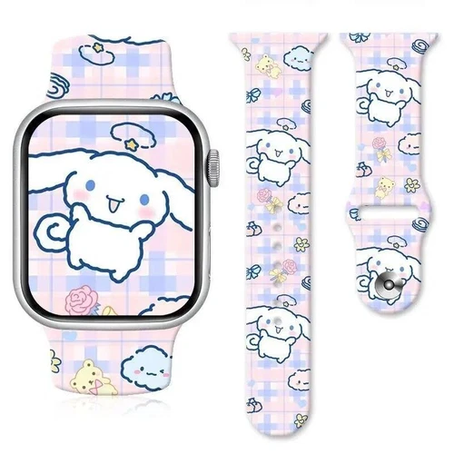 Anime Sannrio My Melody Cinnamoroll Kuromi Uhrenarmband für Apple Watch 8765 Stra - Bild 11 von 58