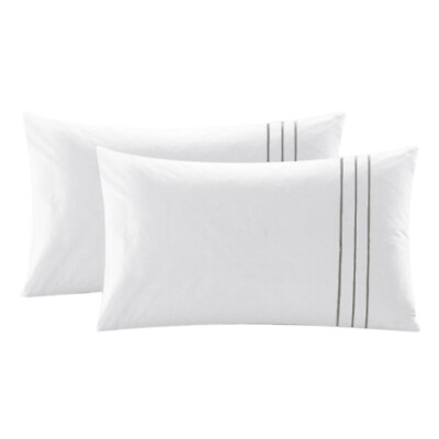 Pillow Cases King Size 20x40 In  2 Pack 100% Cotton 400TC OEKO-TEX Certified