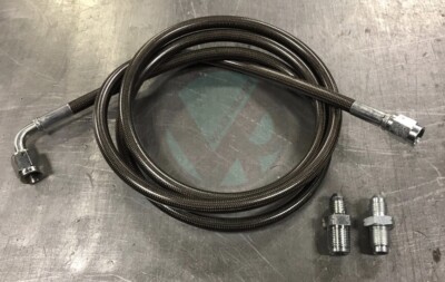 Stainless Steel Clutch Line Gunmetal fits 01-05 Honda Civic DX LX EX EM2