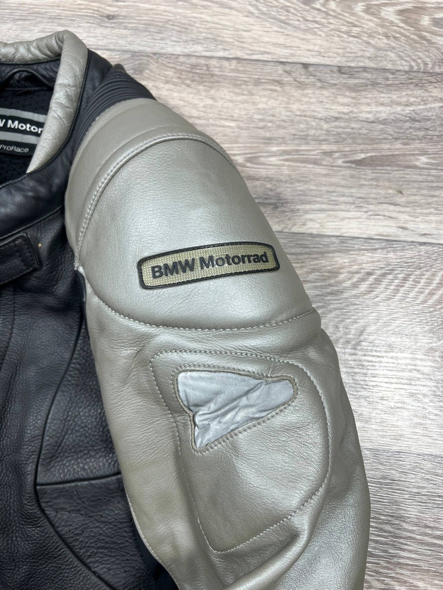 BMW Motorrad ProRace Leather Motorcycle Jacket size 54 padded | eBay