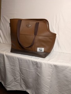 Tailfour Leather Dog Carrier, External Storage Pockets