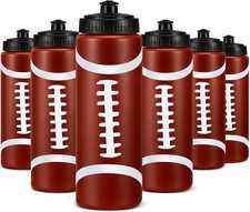 Football Water Bottle Football Party Favors Bulk 20 oz Reusable Bpa-Free Squeeze