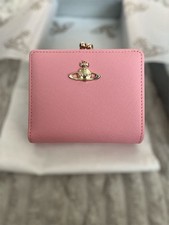 Vivienne Westwood Pink Frame Wallet Coin Purse Orb Logo Clasp Wallet Japan