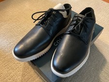 NEW Cole Haan Grand Plain Toe Leather Oxford Shoes C36934 Black Mens Size 8 M
