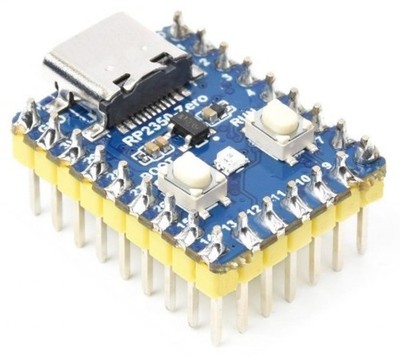 Waveshare RP2350-Zero, dual-core Arm Cortex-M33, Hazard 3 RISC-V, 520KB SRAM,