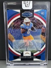 Omarion Hampton - 2025 Panini Honors #47 RC AUTO - Color Match Silver Ink /35