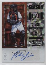 2018 Chronicles Contenders Season Cracked Ice Ticket 22/24 Chance Sisco Auto 0c2