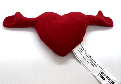 Peluche Ikea Kamratlig Corazón Rojo Amor 10" Juguete Abrazar Brazos Juguete Suave - Imagen 1 de 6