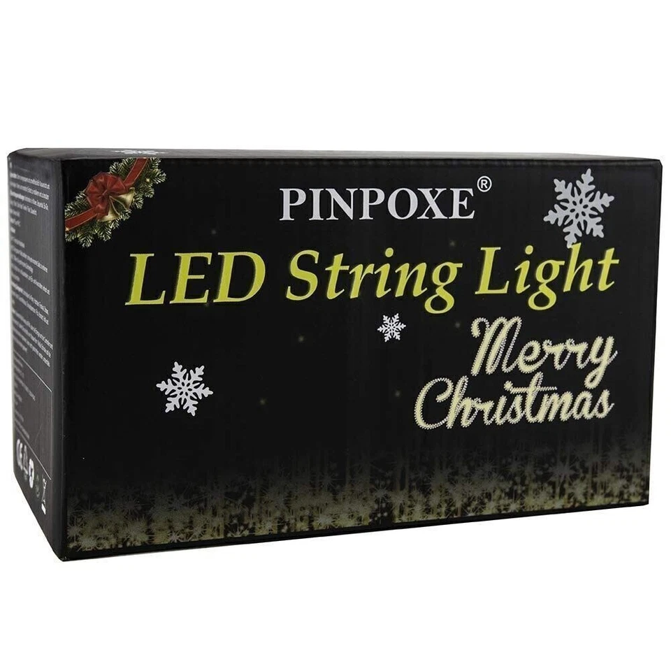 Lumières de Noël LED 4M, chaîne lumineuse étanche IP44, lumières de Noël - Photo 1/4