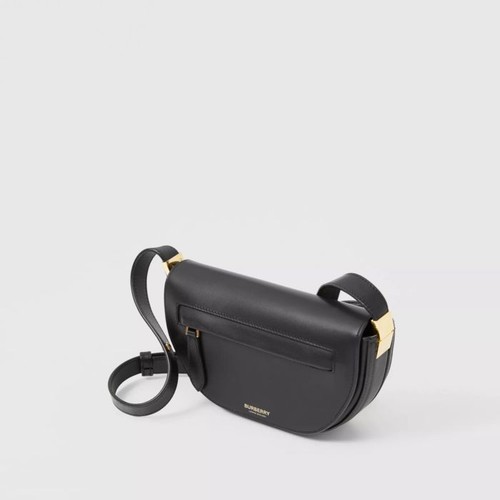 Burberry Olympia Small Leather Shoulder Bag Black