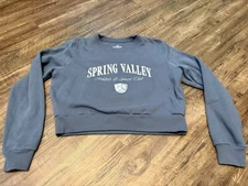 Hollister Cropped Spring Valley Crew Neck  - Womens size medium