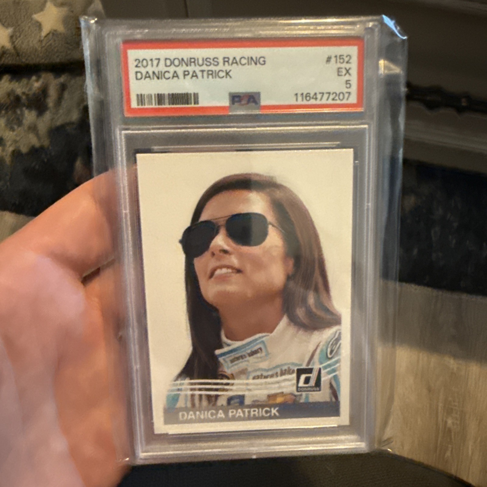 2017 Donruss Racing Danica Patrick #152 PSA 5 view 1