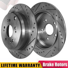 11.99" Rear Drilled Rotors for Honda CR-V 2005 2006-2016 Acura RDX 2007-2018