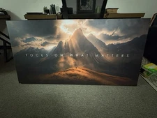 IKONICK Focus On What Matters Canvas Wall Art (NEW) Ready to Hang Home Decor Art