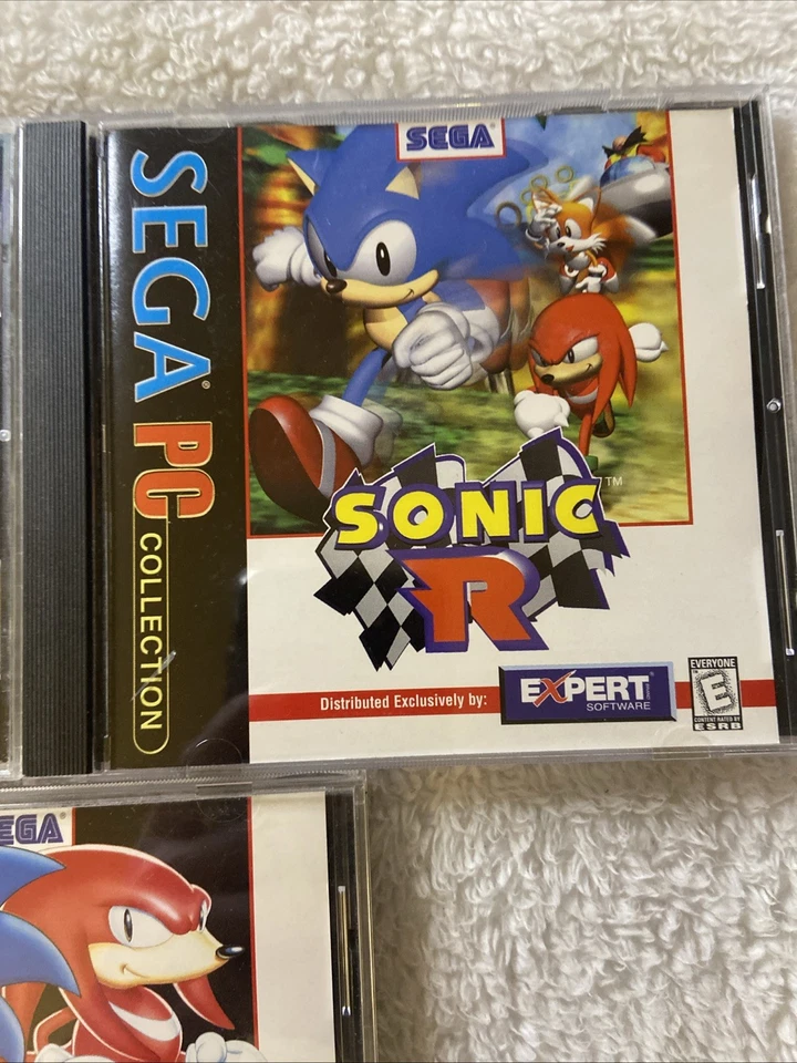 Sega PC Collection Sonic R Sonic & Knuckles Sega Puzzle Pack CD ROM Lot Of 3 Vtg - Image 3 of 4