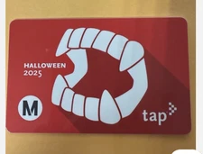 Los Angeles Metro Halloween 2025 TAP Fare Card Bus Subway