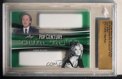 2022 Leaf Metal Pop Century Dual Auto 1/1 Billy Crystal Meg Ryan #DA-01 w6g