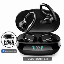 Earbuds Wireless Bluetooth Earphones Sports Ear Hook Running Bass TWS Headphone