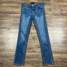 Levi  s 510 Boys 16 Regular Super Skinny Jeans 28x30 Medium Wash Stretch Denim