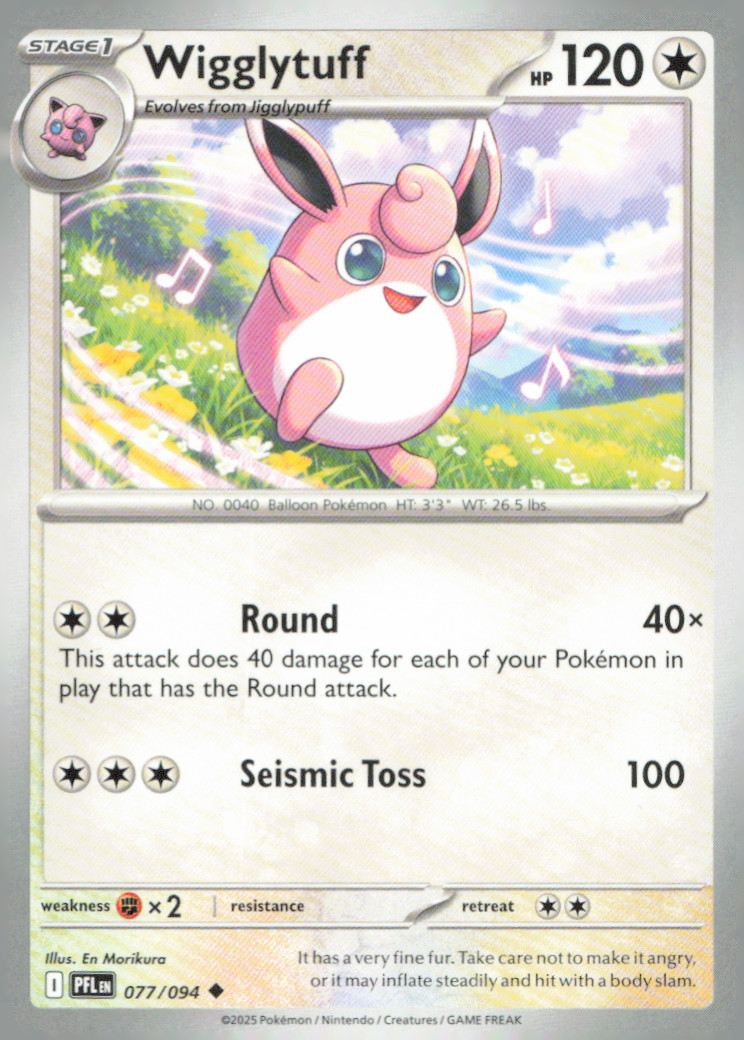 Wigglytuff Uncommon ME02: Phantasmal Flames 077/094 NM